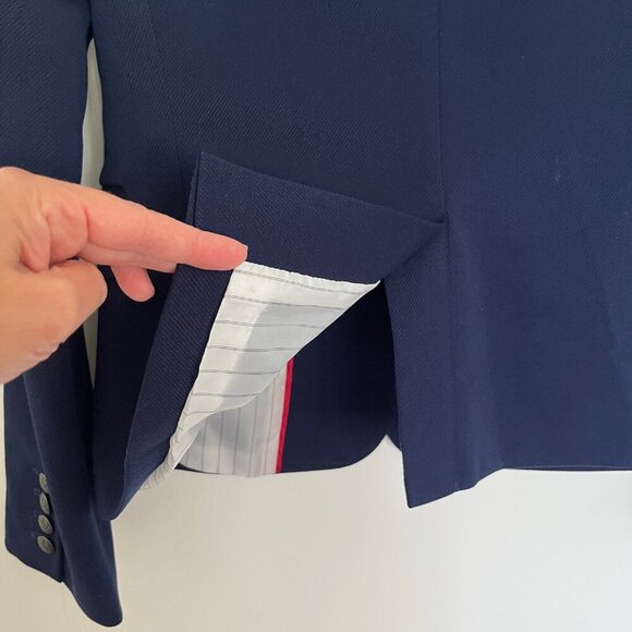 Banana Republic Navy Blue Blazer | Size 4 - Picture 8 of 9